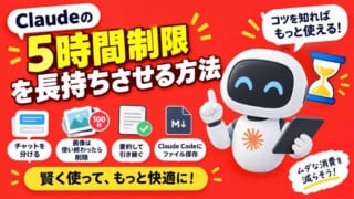 Claudeの5時間制限を長持ちさせる方法！チャット・画像・要約でリソースを節約するコツ