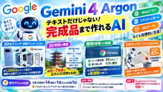 Gemini 4 Argonとは、できることと使える条件、料金