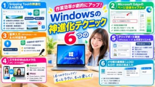 Windowsの作業がラクになる6つの便利機能と使い方